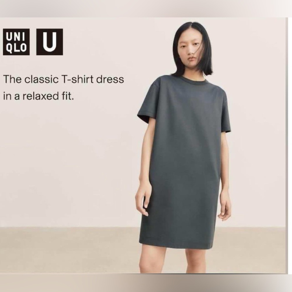 Uniqlo U Tshirt Dress, Size: XS, Color: Black, NWT